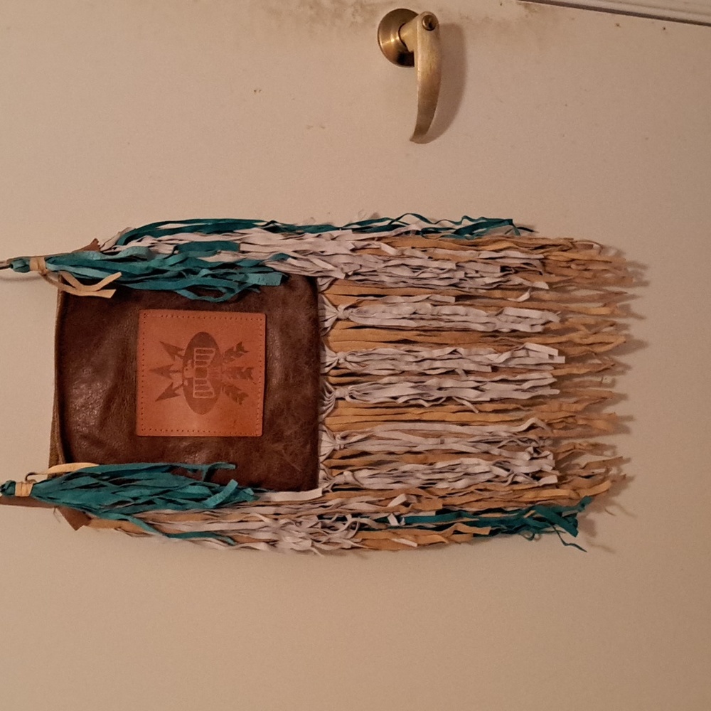 Handmade Leather Fringe Handbag